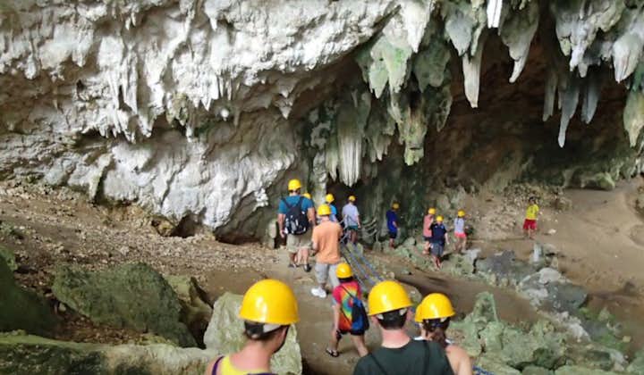 Group of tourists at Mabinay Caves