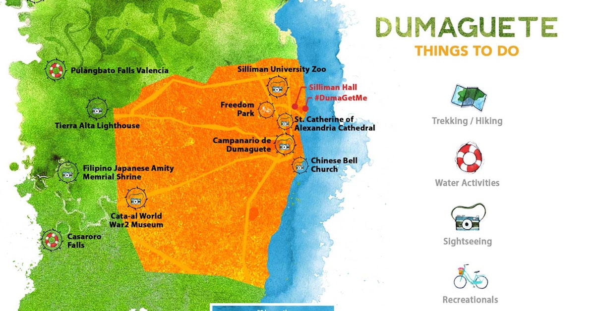 dumaguete tourist map
