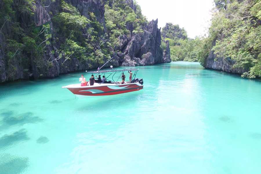 El Nido Yachting Club's Speedboat on Palawan's clear waters