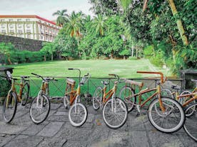 Stroll around the historical town of Intramuros in Manila with your Eco-Friendly Bamboo Bike