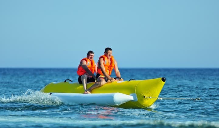 Enjoy a banana boat ride with your significant other or best friend