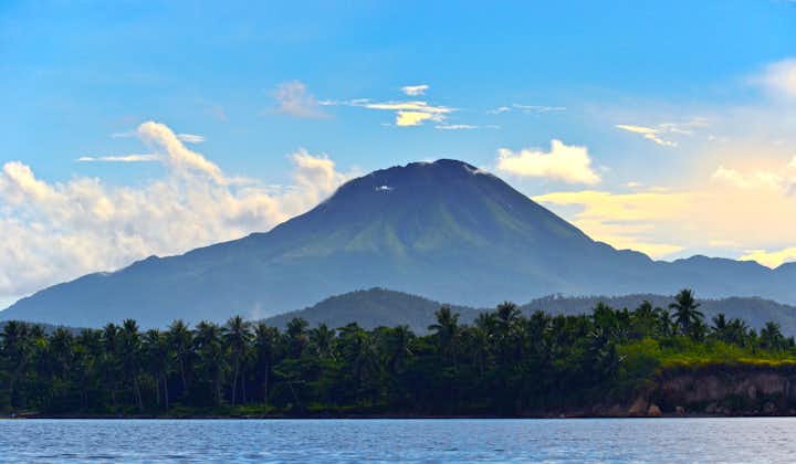 Scenic view of Mount Bulusan