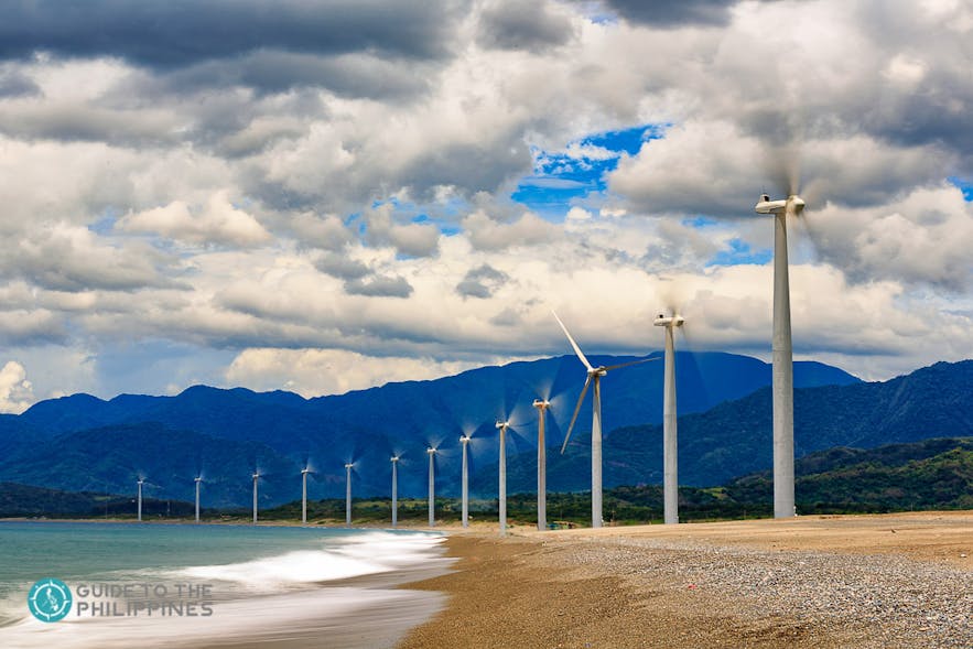 Bangui Windmills in Pagudpud, Ilocos Norte, Philippines