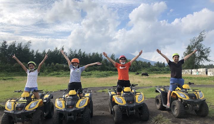 Bring your friends for an ATV experience on Mayon Volcano