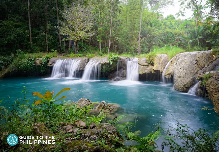 Cambugahay Falls in Siquijor, Philippines