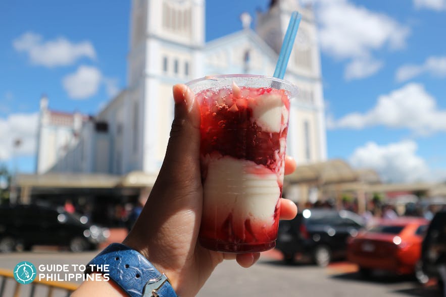Strawberry Taho in Baguio City