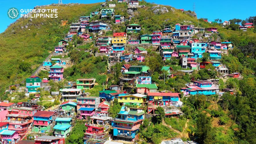 colorful houses of stobosa in la trinidad