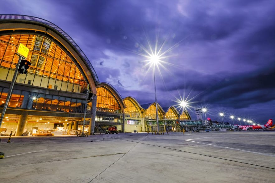 Mactan-Cebu International Airport at night