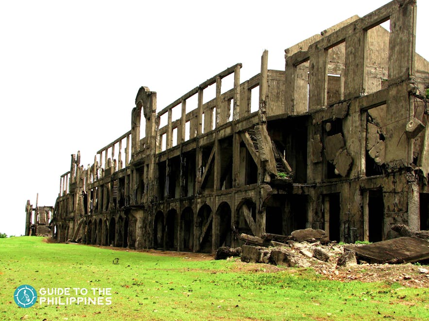 The historic Ruins of World War II at Corregidor Island near Bataan