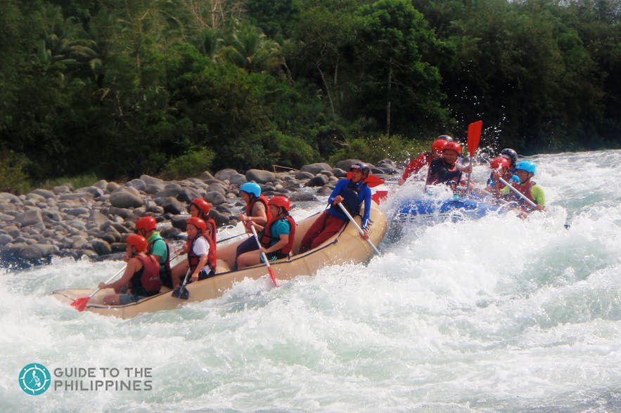White river-rafting in Cagayan de Oro, Philippines