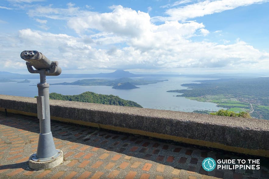 View of the Taal lake and Taal Volcano