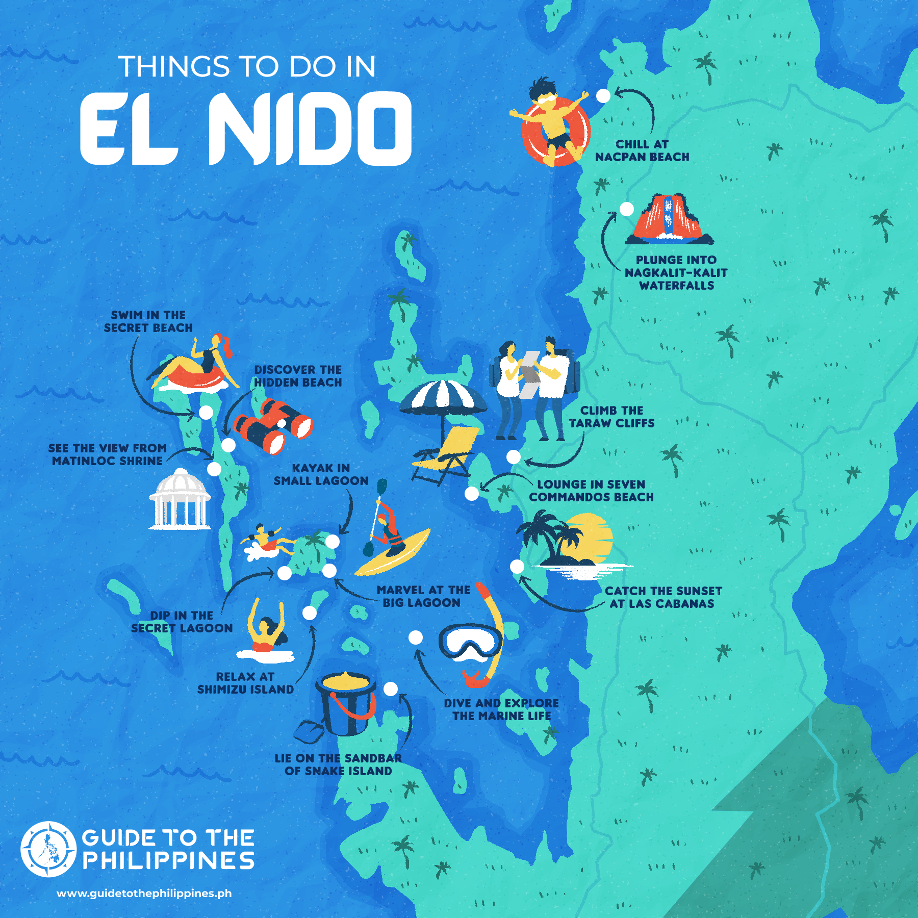 El Nido Philippines Map El Nido Palawan Travel Guide: Hotels, Itinerary & Local Tips