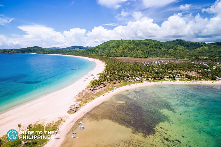 Twin Beaches of Nacpan and Calitang in El Nido, Palawan