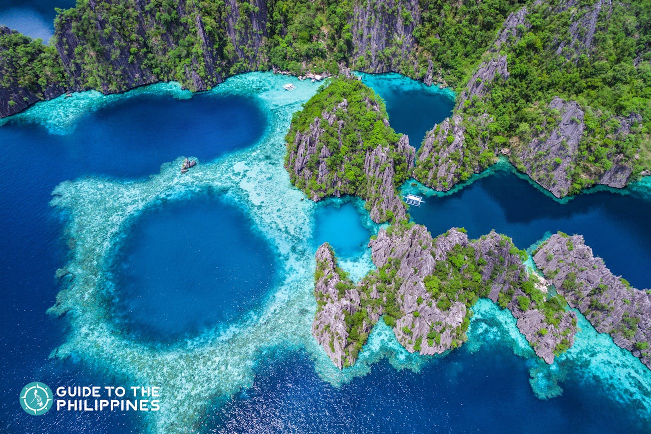 Twin Lagoon jest jedną z atrakcji wyspy Busuanga w Coron, Palawan