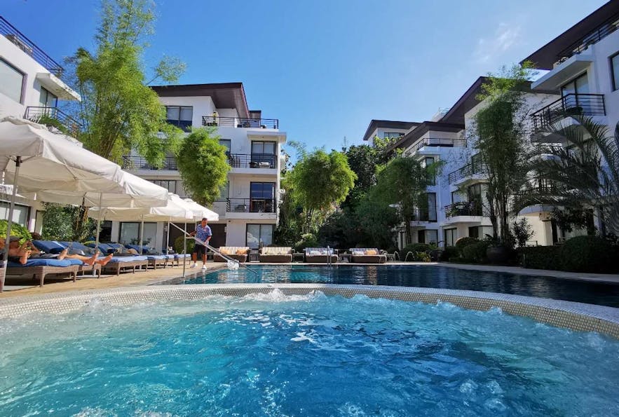 Pool area in Discovery Shores Boracay