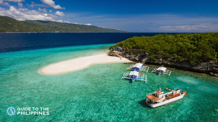 Sumilon Island in Oslob, one of the popular tourist attractions