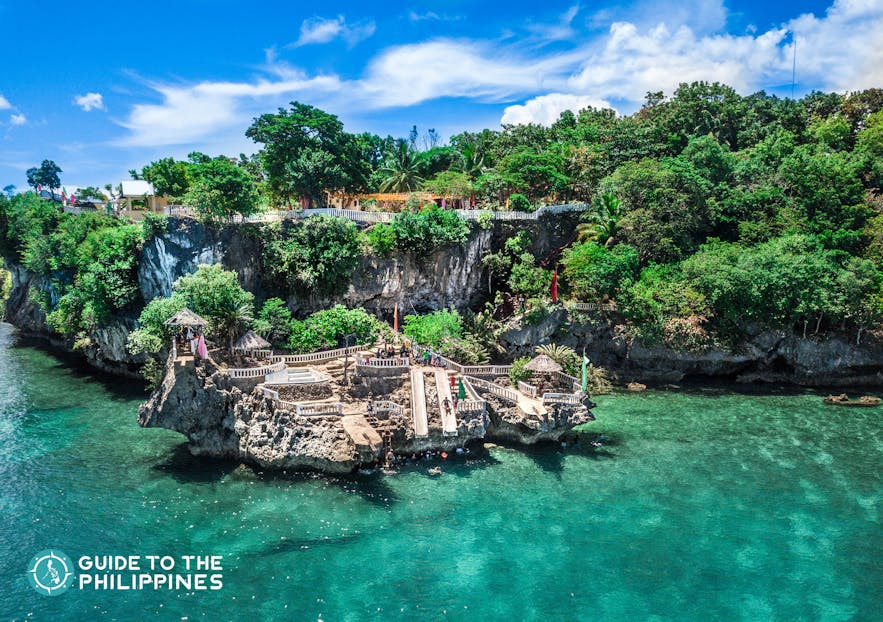 Camotes Island in northern Cebu offers a range of outdoor activities for thrill-seekers like spelunking