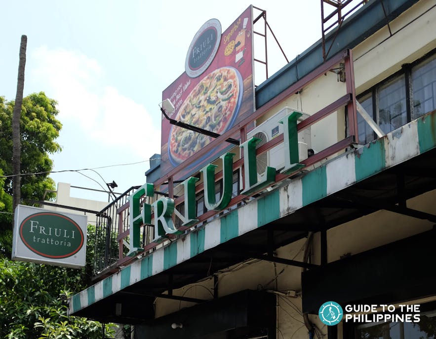 Friuli Trattoria, one of the most famous pizza place in Quezon city