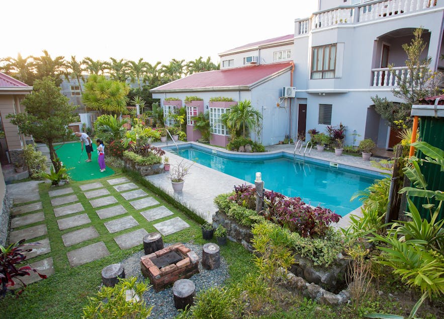 View of Villa de Babat in Batanes, Philippines