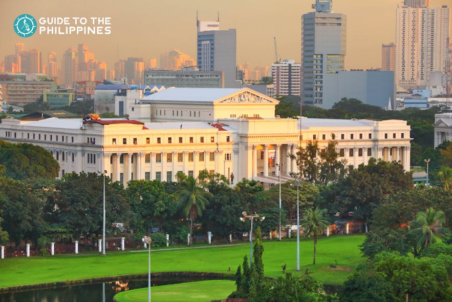 The National Museum Complex in Manila, Philippines represents the various facets of art, culture, and history of the country