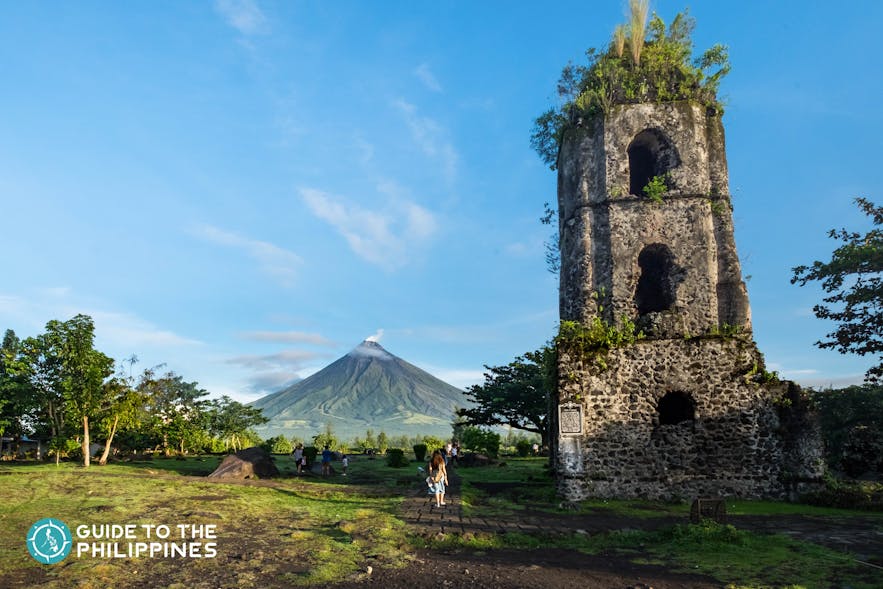 The Cagsawa Church Ruins serves as one of the most iconic tourist landmarks in Legazpi, Albay