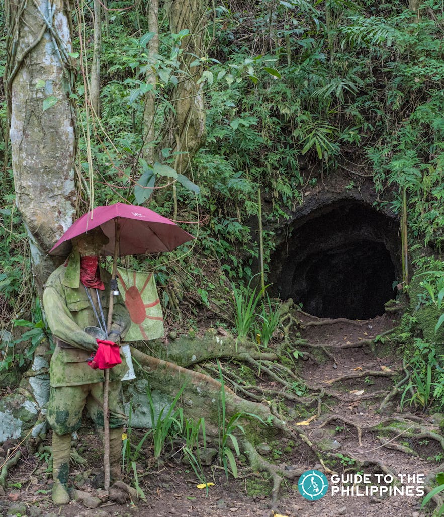 This 40-meter long and L-shaped Japanese Tunnel dates back to World War II in 1941