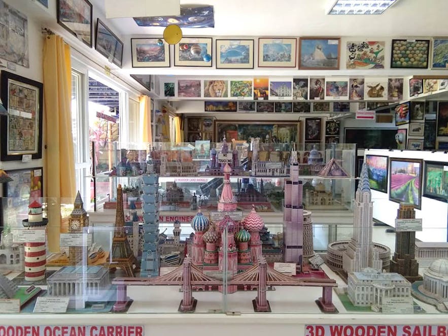 3D wooden puzzle displays at Puzzle Mansion in Tagaytay, Philippines