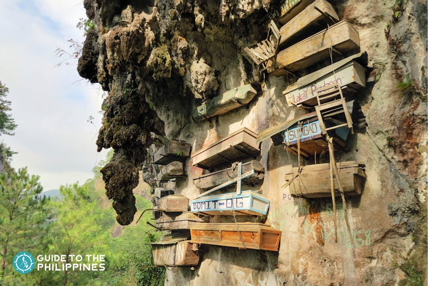 The Famous Sugong Hanging Coffins in Sagada, Mountain Province