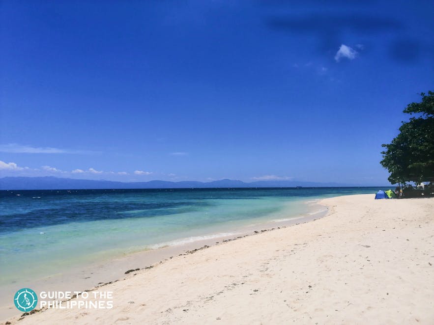 Beach front of Lambug Beach in Badian, Cebu