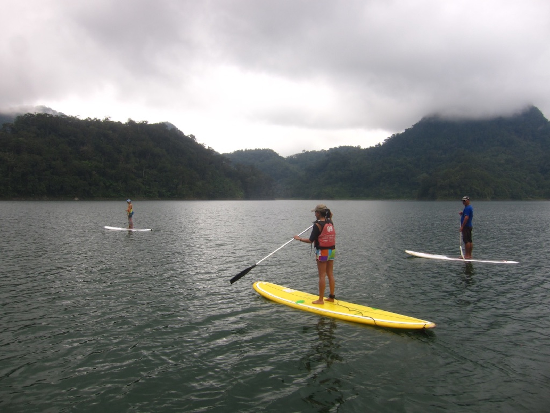 Tourist participating in Stand-Up-Paddle activities