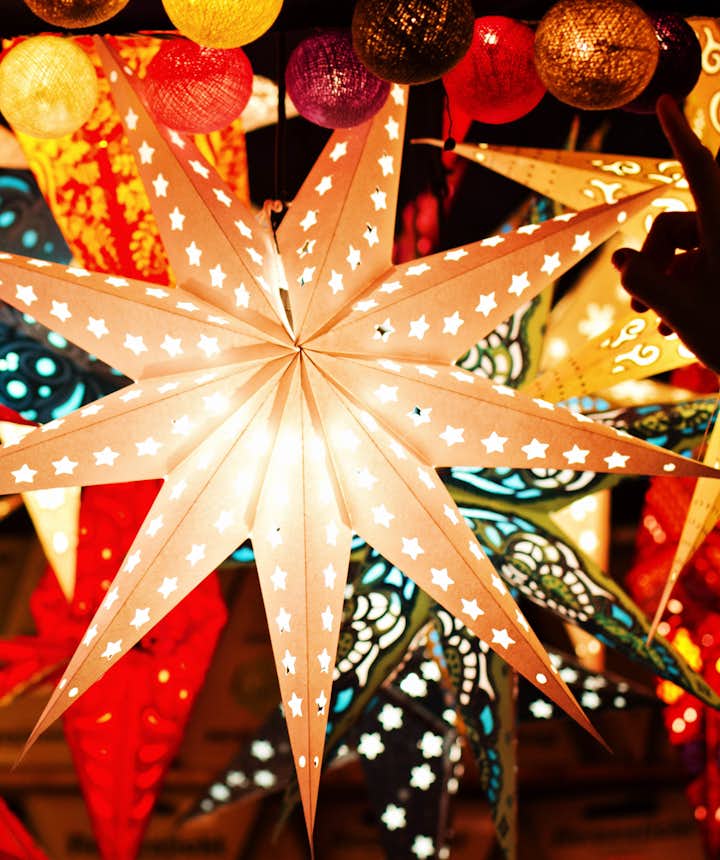 Christmas lanterns in the Philippines
