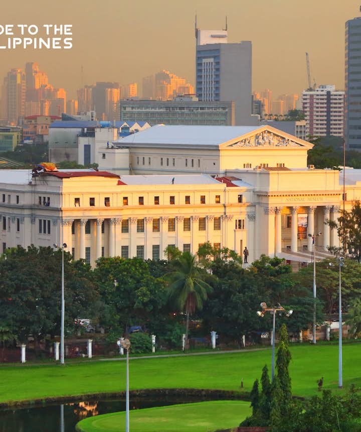 National Museum of the Philippines in Manila at dusk