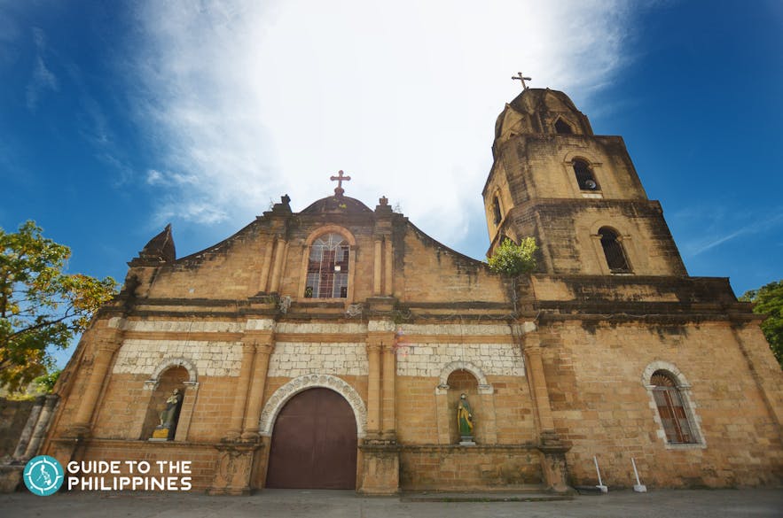 Front view of Guimbal Church (Parish of St. Nicholas of Tolentino) in Iloilo