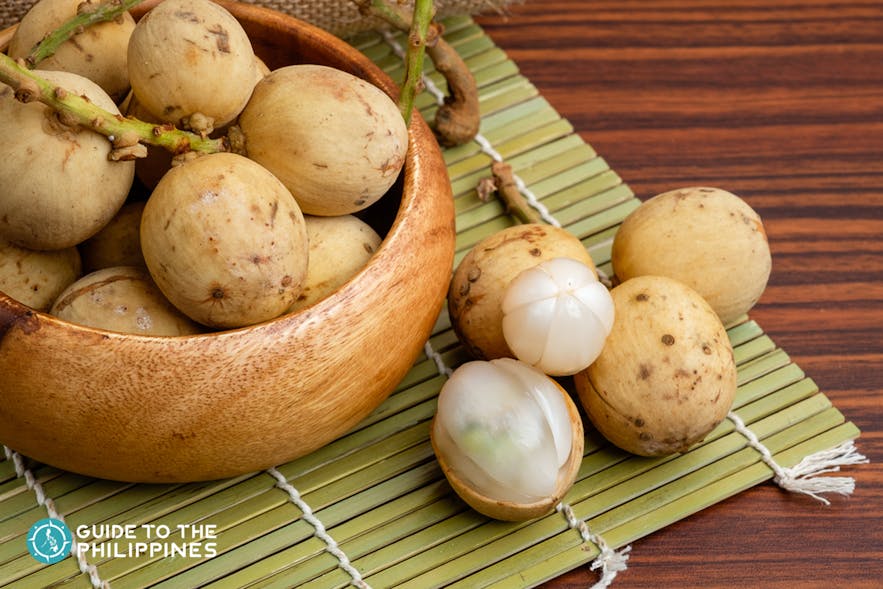 Lanzones is a ttropical fruit abundantly available in Camiguin island