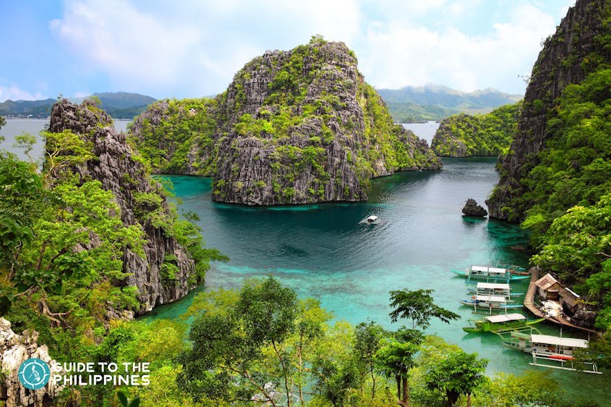 Landscape of Coron in Palawan, Philippines
