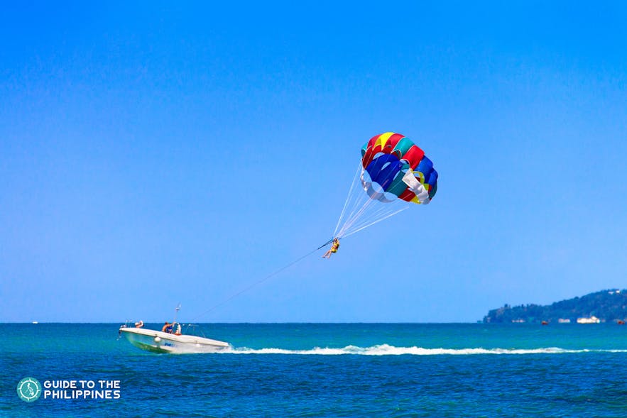 Enjoy the adrenaline rush of parasailing