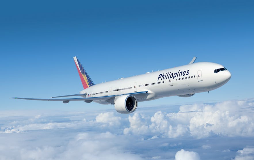 Travel to Puerto Princesa via air on Philippine Airlines' boeing N777