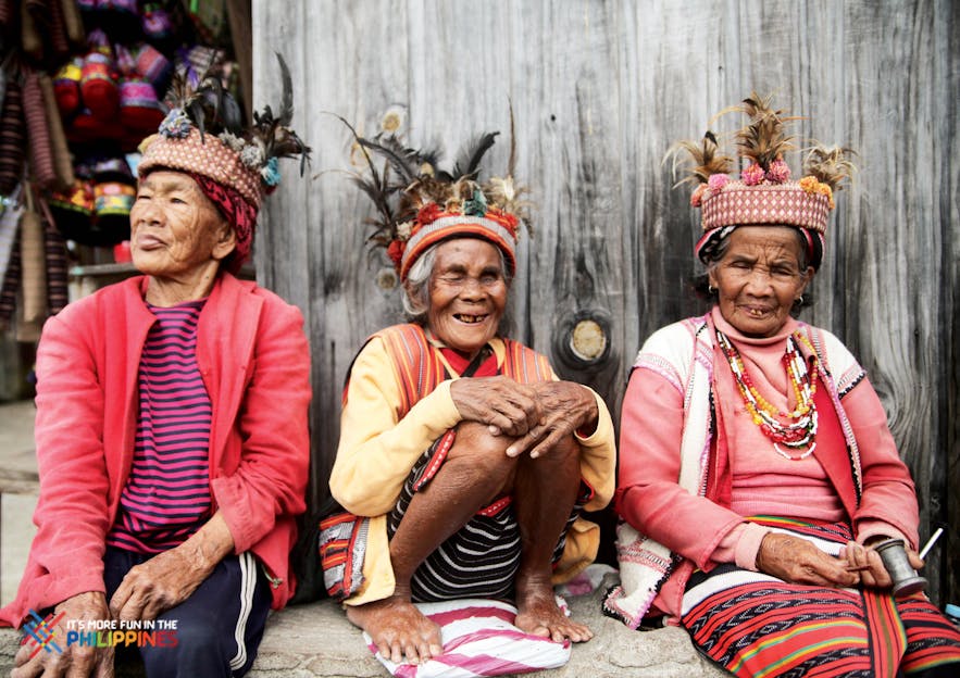 Smiling Ifugao ladies in Banaue