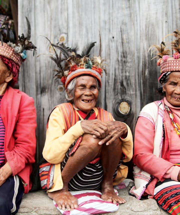 Smiling Ifugao ladies in Banaue