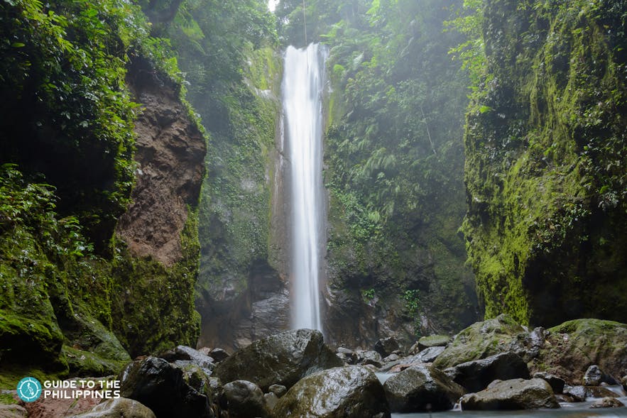 Refreshing waters of Casaroro falls in Dumaguete