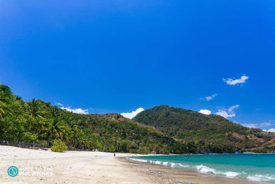Quiet beach of Aninuan Beach Resort
