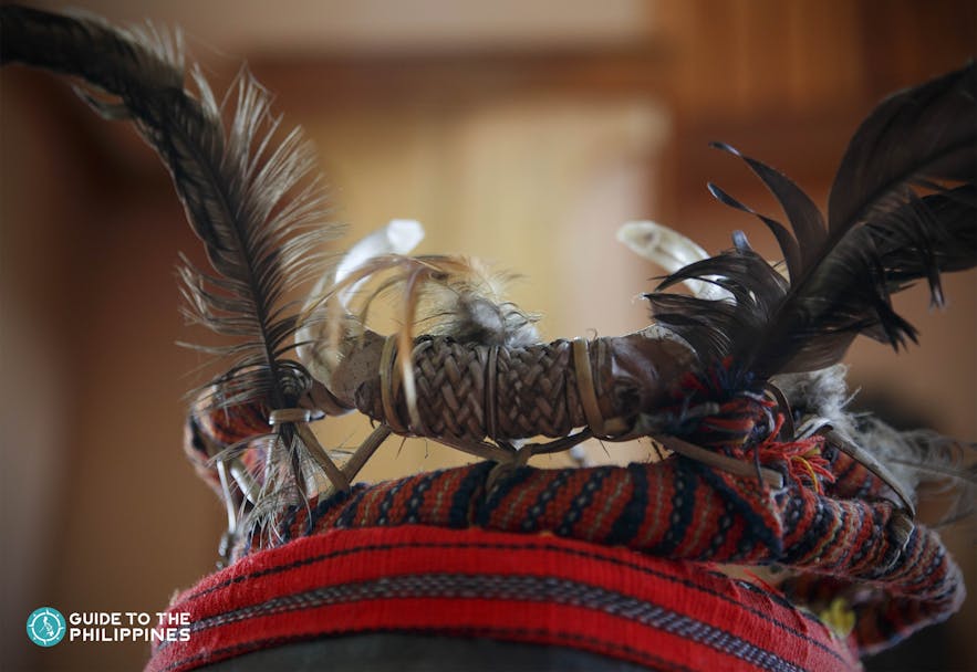 Ifugao feather headdress at Banaue Museum
