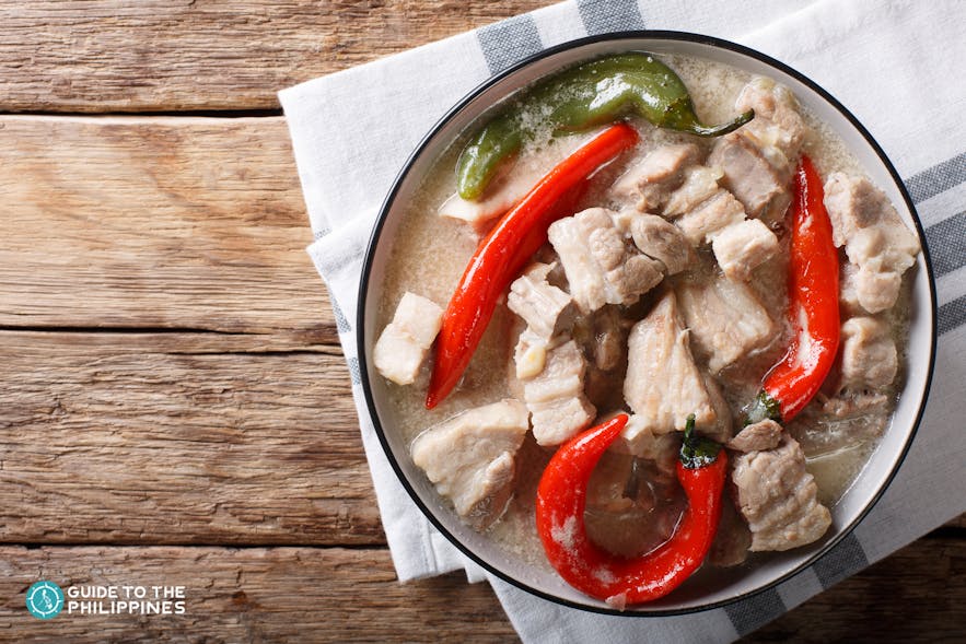 Spicy pork in coconut milk, commonly called Bicol Express
