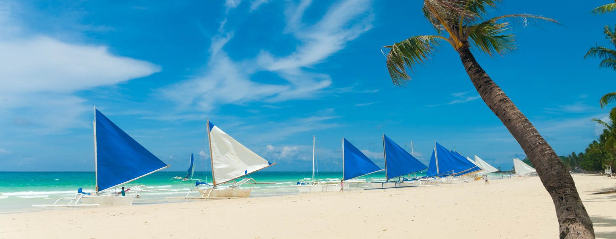 Paraw Sailing Boats for day time activities in Boracay Island