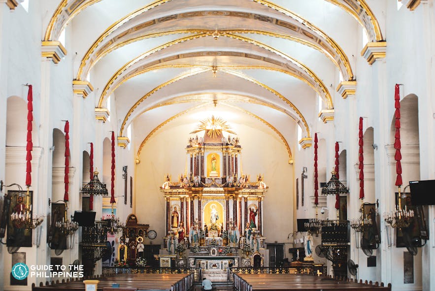Inside the Metropolitan Cathedral of the Conversion of St. Paul in Vigan City, Ilocos Sur