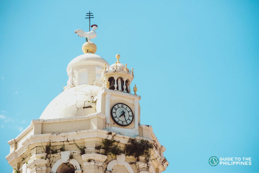 Clock at the Vigan Cathedral in Ilocos Sur