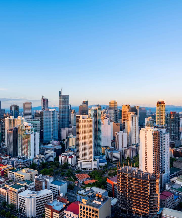 Skyline of Makati, the financial hub of the Philippines