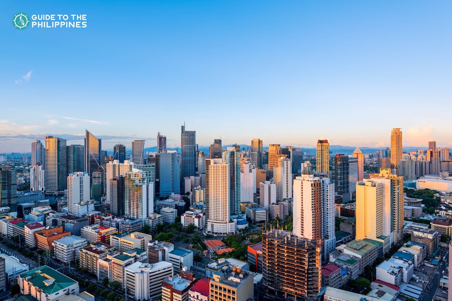 Skyline of Makati, the financial hub of the Philippines