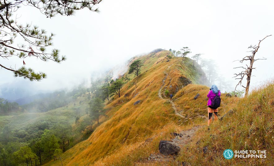 Hiker at Mt. Ulap in Benguet, Philippines