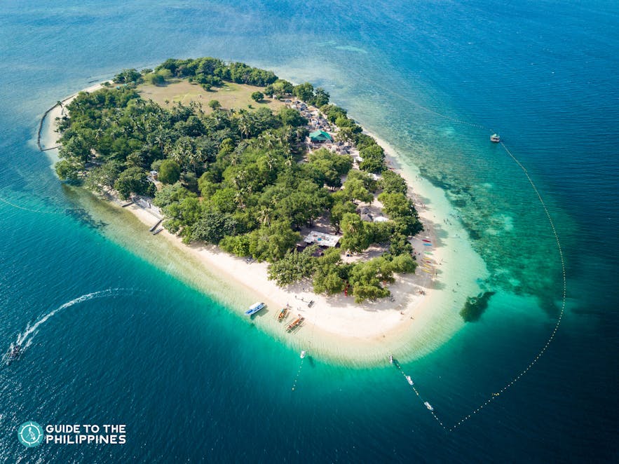 Amazing top view of Potipot Island